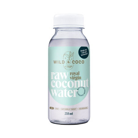 Água de coco virgem real biológica Wild and Coco 235 ml