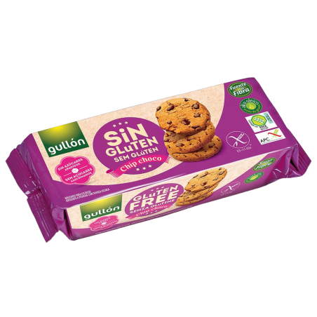 Gullón Chip choco galletas sin gluten con pepitas de chocolate sin azúcar añadido 130 g