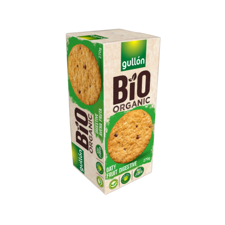 Gullón BIO Galletas digestivas con avena y fruta 270 g