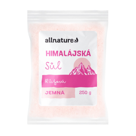 Allnature Himalájská sůl růžová jemná 250 g