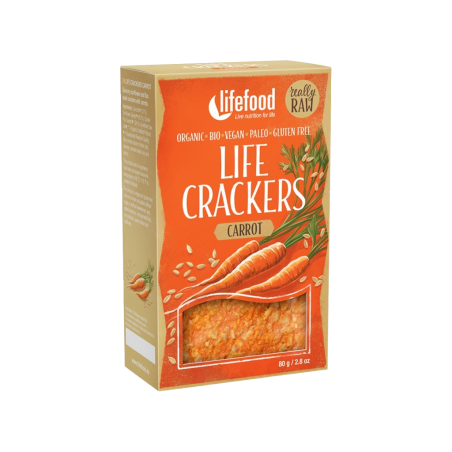 Lifefood Raw Bio Life Crackers Mrkvánky 80 g