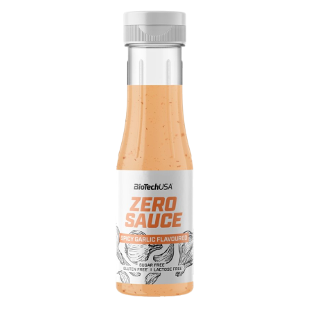 BioTech Zero Sauce pikantní česnek 350 ml