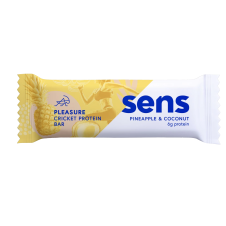 Sens Pleasure Cricket flour protein bar coconut and pineapple 40 g