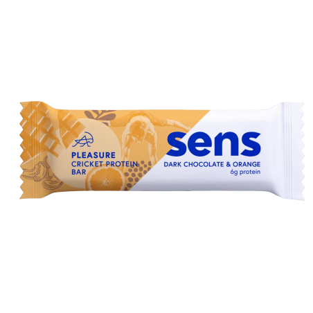 Sens Pleasure Cricket flour protein bar dark chocolate and orange 40 g