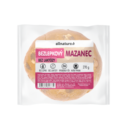 Allnature Bezlepkový mazanec 270 g