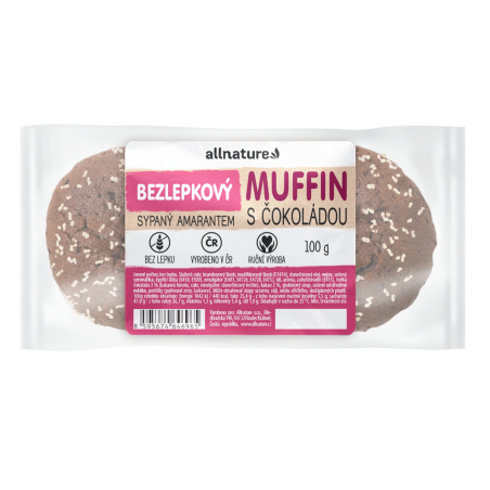 Allnature Gluten-free Muffin with chocolate sprinkled with amaranth 100 g