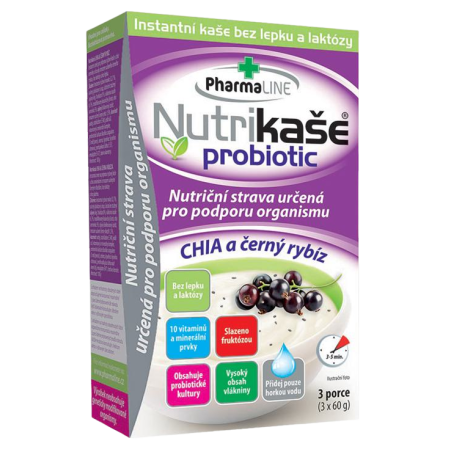 Mogador Nutrikaše probiotic chia a černý rybíz 180 g