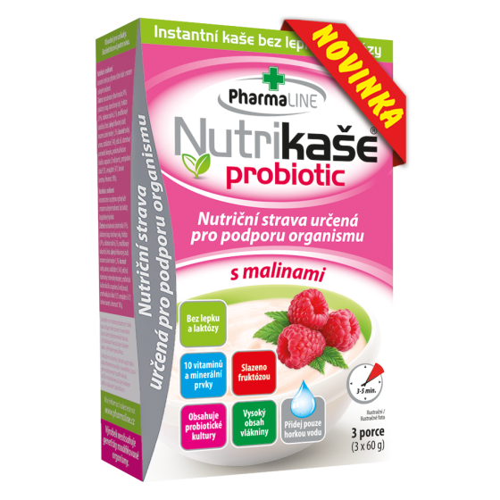 Mogador Nutrikaše probiotic s malinami 180 g