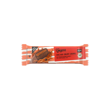 Veganz Barrita de chocolate bio con caramelo cremoso 50 g