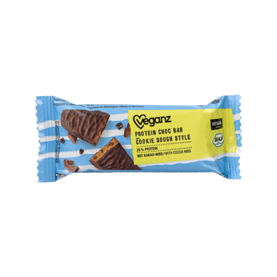 Veganz Organic Protein Cookie Dough Bar 50 g