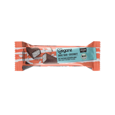 Veganz Organic Chocolate bar with coconut 40 g