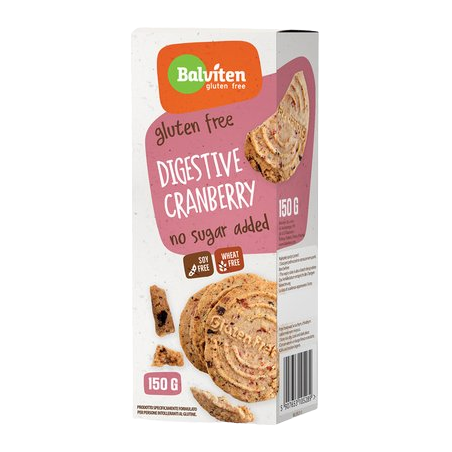 Balviten Galletas de avena con arándanos sin gluten y sin azúcar añadido 150 g