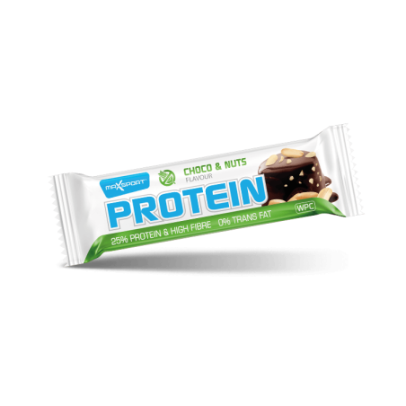 Barra de proteínas MaxSport Chocolate com nozes 50 g