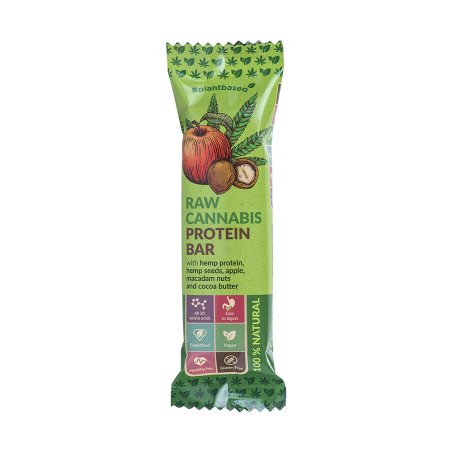 Euphoria hemp and apple flavoured protein bar 50 g