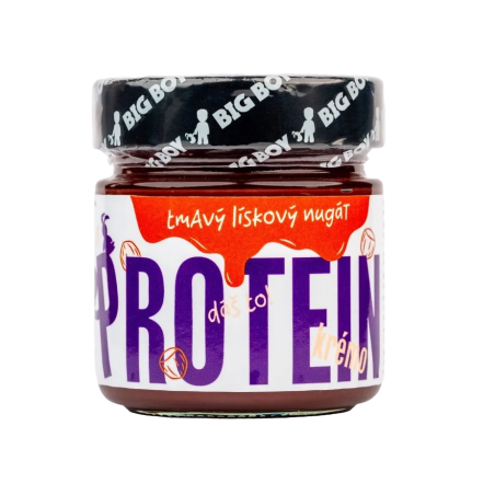 Big Boy Protein Kremo dark nougat - tmavý proteinový krém s lískovými ořechy 220 g