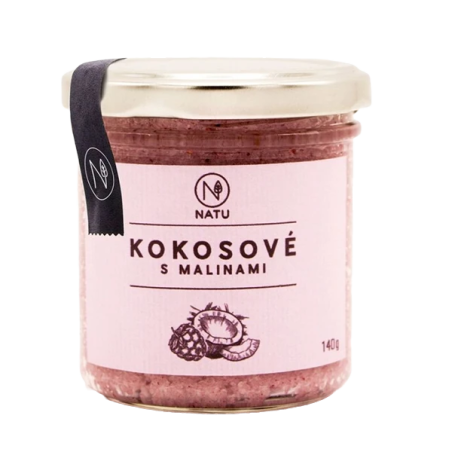 Natu Bio Kokosový krém s malinami 140 g