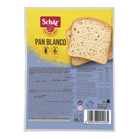 Pan Blanco ligero sin gluten Schär 250 g