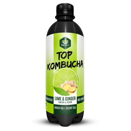 Topnatur Kombucha Lima e Gengibre 500 ml