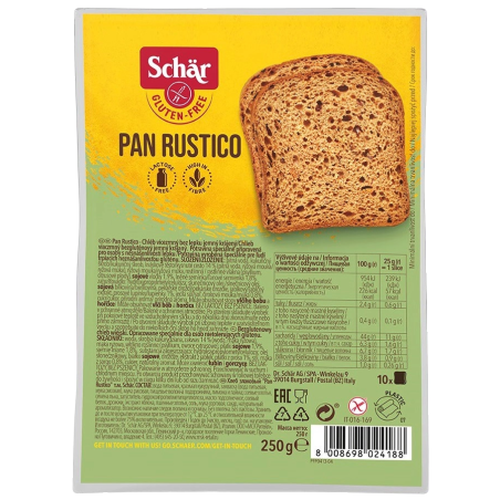 Pan Rustico sin gluten Schär 250 g