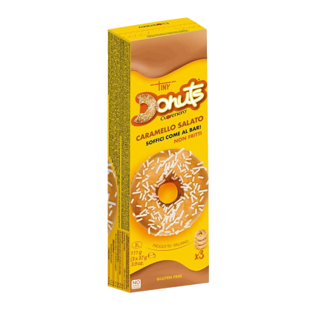 Cuorenero Tiny donut caramelo salado sin gluten 3 uds