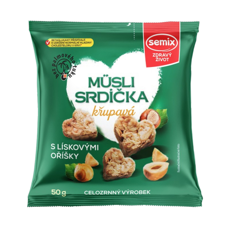 Semix Corazones de muesli con avellanas 50g