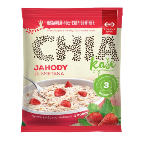 Semix Gachas de chía fresas y nata 65g