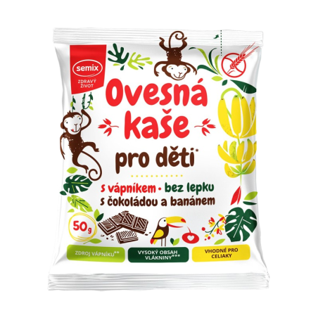 Semix Ovesná kaše pro děti s čokoládou a banánem 50 g