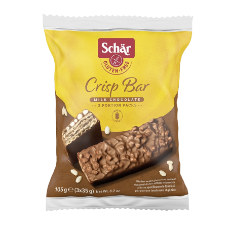 Schär Crisp Bar oplatky v čololádě 105 g