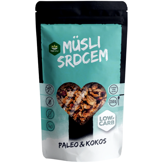 Topnatur Muesli coração paleo e coco Low carb 350 g