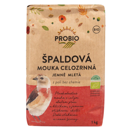 Probio Bio mouka špaldová celozrnná jemně mletá 1kg