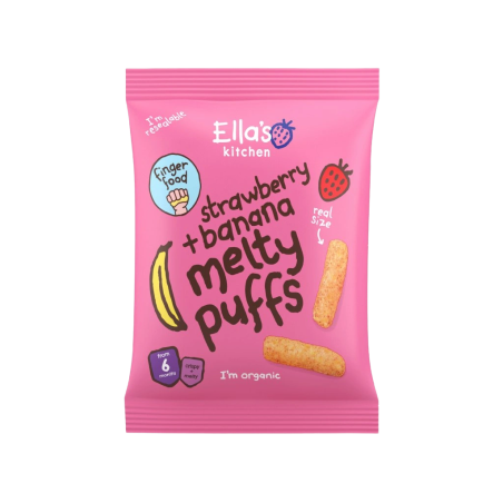 Ella's Kitchen Patatas fritas ecológicas de fresa y plátano 20 g