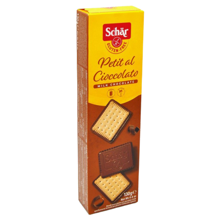 Galletas de mantequilla Schär bañadas en chocolate 130g