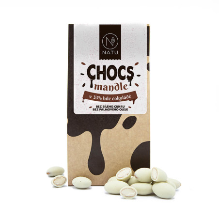 NATU CHOCS Amêndoas em chocolate branco 33% 200g