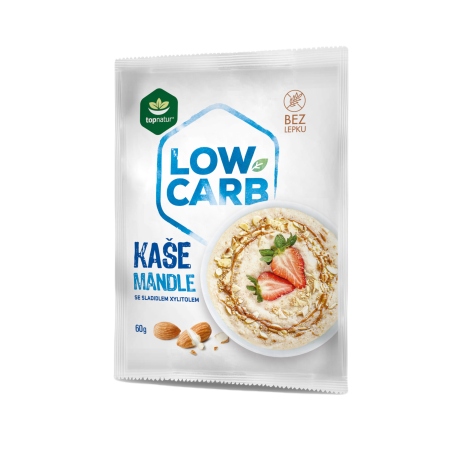 Topnatur Low Carb kaše mandlová se sladidlem 60g