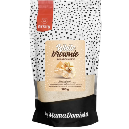 Gachas de avena Grizly Brownie blanco de @mamadomisha 300 g